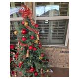 64" Decorated Lighted Christmas Tree