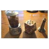iPoint Pencil Sharpener, Marble Pen Holder &