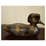 Gorgeous 11" Hand Carved Wooden Duck