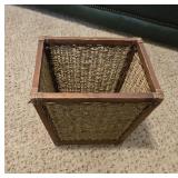 11" Woven Trash Can