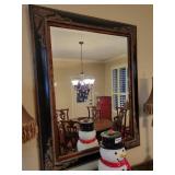 Large Wooden Framed Mirror
