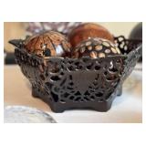 Metal Mesh Bowl Decor Center Piece 11" x 4.5"