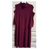 CLARA SUN WOO Womens Size XS Burgundy