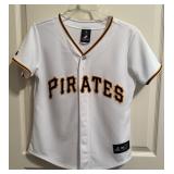 Majestic Pirates Button Up Shirt/ Jersey Small