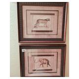 Cheetah & Elephant Prints 20x24"