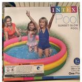 NIB Intex Pool Sunset Glow Pool 58" x 13"