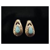 Sterling Silver Turquoise Earrings