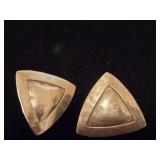 Sterling Silver Triangle Earrings