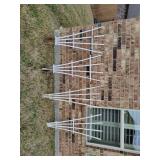 Sets of four white painted fan trellis (4ft)