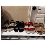 Sz: 6.5, (4) Pairs Of Sandals Ecco