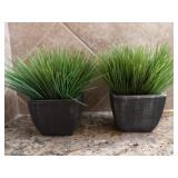 (2) Artificial Plant Decor 6"