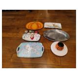 (5) Assorted Decorative Trays