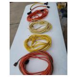 4 Extension Cords And 2 Three