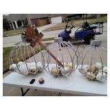 Giant christmas ornaments battery powered.  32"
