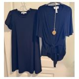 Loft Dress XS & Joseph Ribkoff Dressy Shirt