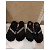 Sz: 6.5, (2) Pairs Of Yellow Box Womenï¿½s Flip Flop