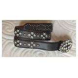 Justin Rhinestone Belt Sz 32