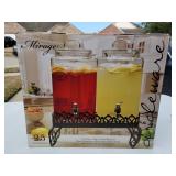 2.5 gal each 9.5 l 324 oz twin square glass