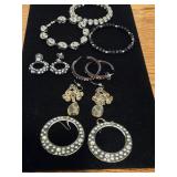 (3) Beaded Bracelets & (4) Prs Earrings