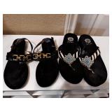 Sz: 7, (2) Pairs Of Womenï¿½s Flip Flop
