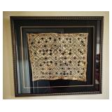 Believed to be Kuba Cloth Framed 34" x 31"