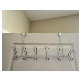 Hanging Metal Rack With Hooks 19"