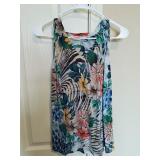 Tianello Silk Sleeveless Blouse Sz Small
