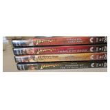 (5)Indiana Jones Wide Screen DVDs