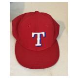 New Era Texas Rangers Fitted Hat Red Size 7 1/4