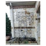 Large metal Vine trill in geometric shapes, is