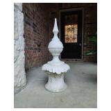 White ceramic garden statue 3 ft tall