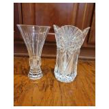 (2) Crystal Vases
