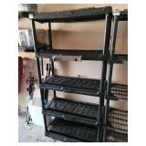 6 Foot Tall Plastic Shelving Unit.