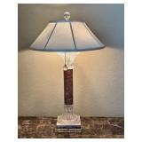 Beautiful Glass Table Lamp 29" Tall