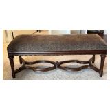 Regency Style Mahogany Bench 47" x 19" x 16"