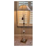 Beautiful Glass Made in Hungary Floor Lamp 56"