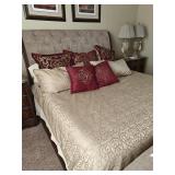 King Bedding Set Maroon/ Gold BEDDING ONLY