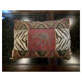 Beaded, Fringed, Woven Pillow