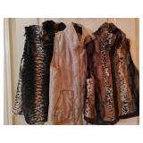 Faux Fur & Other Vests XS-M