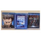 (3) Blu-Ray DVDs