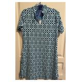 Lulu B Print Dress With Matching Earrings