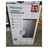 NIB Hisense Compact Refrigerator 3.3 CF