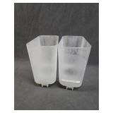 (2) Plastic Lidded Drink Dispenser Tubs &