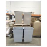 (4) Rubbermaid Full sized Trash Bins As is