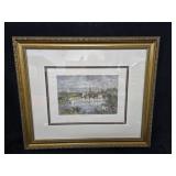 27"ï¿½23" Matted & Framed Fairmont Water Works