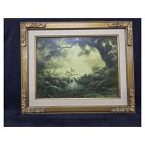 Framed " Woodland Reflection " by  Dalhart