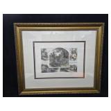 Framed & Matted "Scenes In Druid Hill Park"