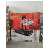 47" x 47" Las Vegas on Canvas