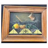 Vintage Art Decor Framed 38 in x 30 in