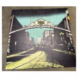 Amy Smith Gas Lamp Mural 9pcs 16" Panels